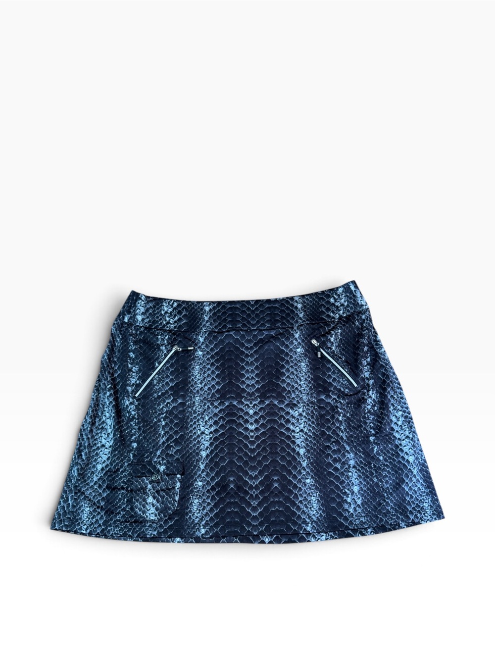 Jamie Sadock Snake Print Golf Skort Size 18 Grey Python Athletic Tennis Skirt